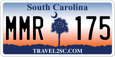 SC license plate MMR175