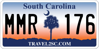 SC license plate MMR176