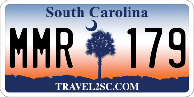 SC license plate MMR179