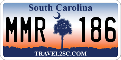 SC license plate MMR186