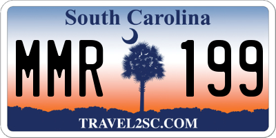 SC license plate MMR199