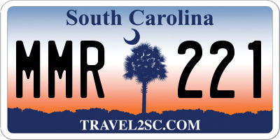 SC license plate MMR221