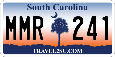 SC license plate MMR241