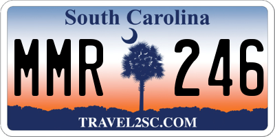 SC license plate MMR246