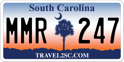 SC license plate MMR247