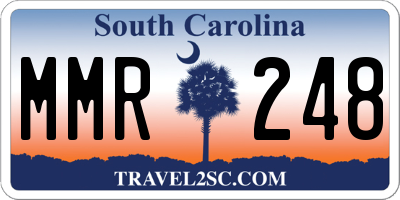 SC license plate MMR248