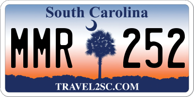 SC license plate MMR252