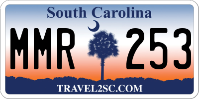 SC license plate MMR253