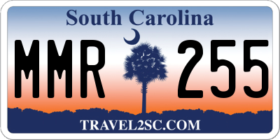 SC license plate MMR255