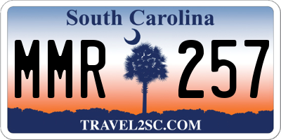 SC license plate MMR257