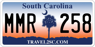 SC license plate MMR258