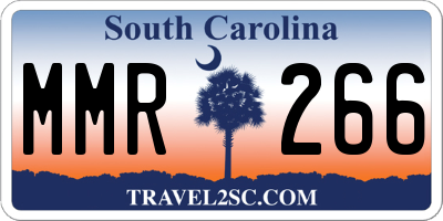 SC license plate MMR266