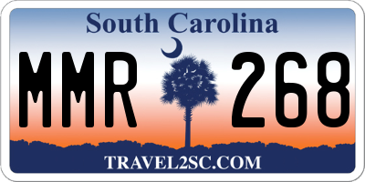 SC license plate MMR268