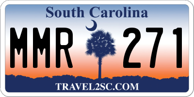 SC license plate MMR271