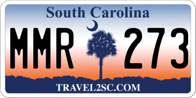 SC license plate MMR273