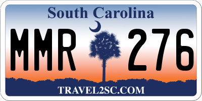 SC license plate MMR276