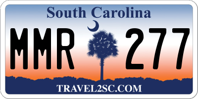 SC license plate MMR277