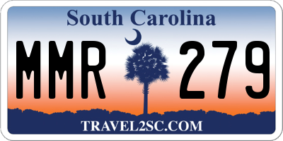 SC license plate MMR279