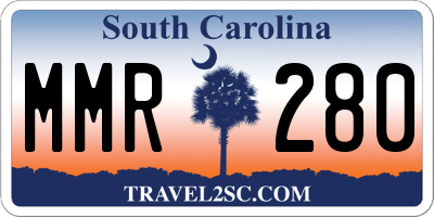 SC license plate MMR280