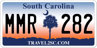 SC license plate MMR282