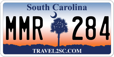 SC license plate MMR284