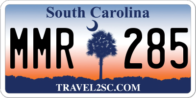 SC license plate MMR285