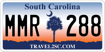 SC license plate MMR288
