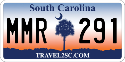 SC license plate MMR291