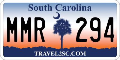 SC license plate MMR294