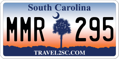 SC license plate MMR295