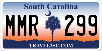 SC license plate MMR299
