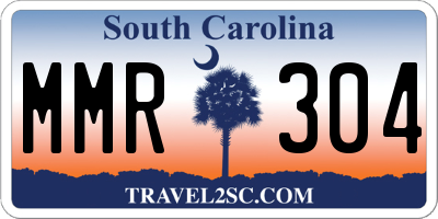 SC license plate MMR304