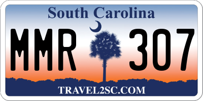 SC license plate MMR307