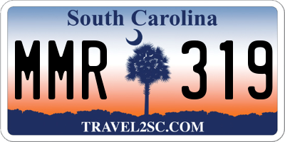 SC license plate MMR319