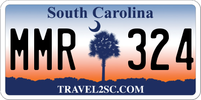 SC license plate MMR324