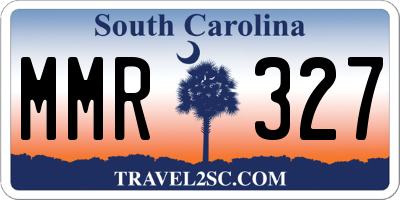 SC license plate MMR327