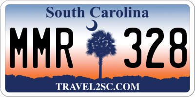 SC license plate MMR328