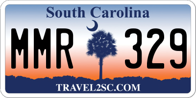 SC license plate MMR329