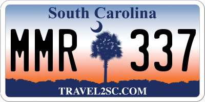 SC license plate MMR337