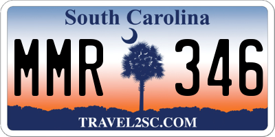 SC license plate MMR346