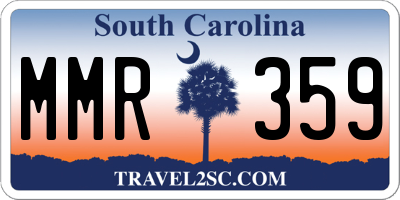 SC license plate MMR359