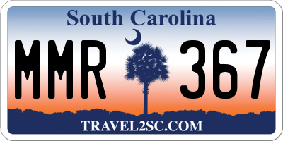 SC license plate MMR367