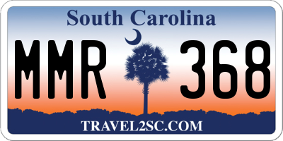 SC license plate MMR368