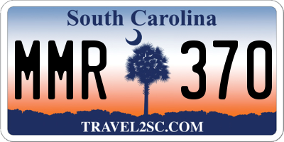 SC license plate MMR370