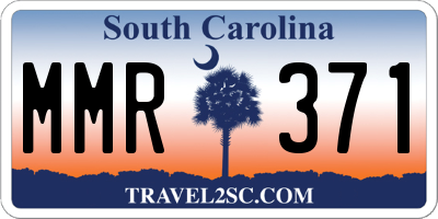 SC license plate MMR371