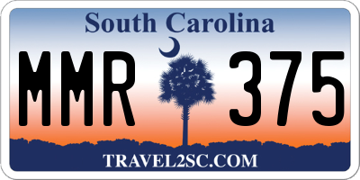 SC license plate MMR375