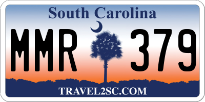 SC license plate MMR379