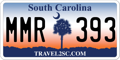 SC license plate MMR393