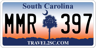 SC license plate MMR397