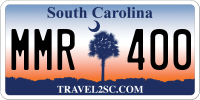 SC license plate MMR400